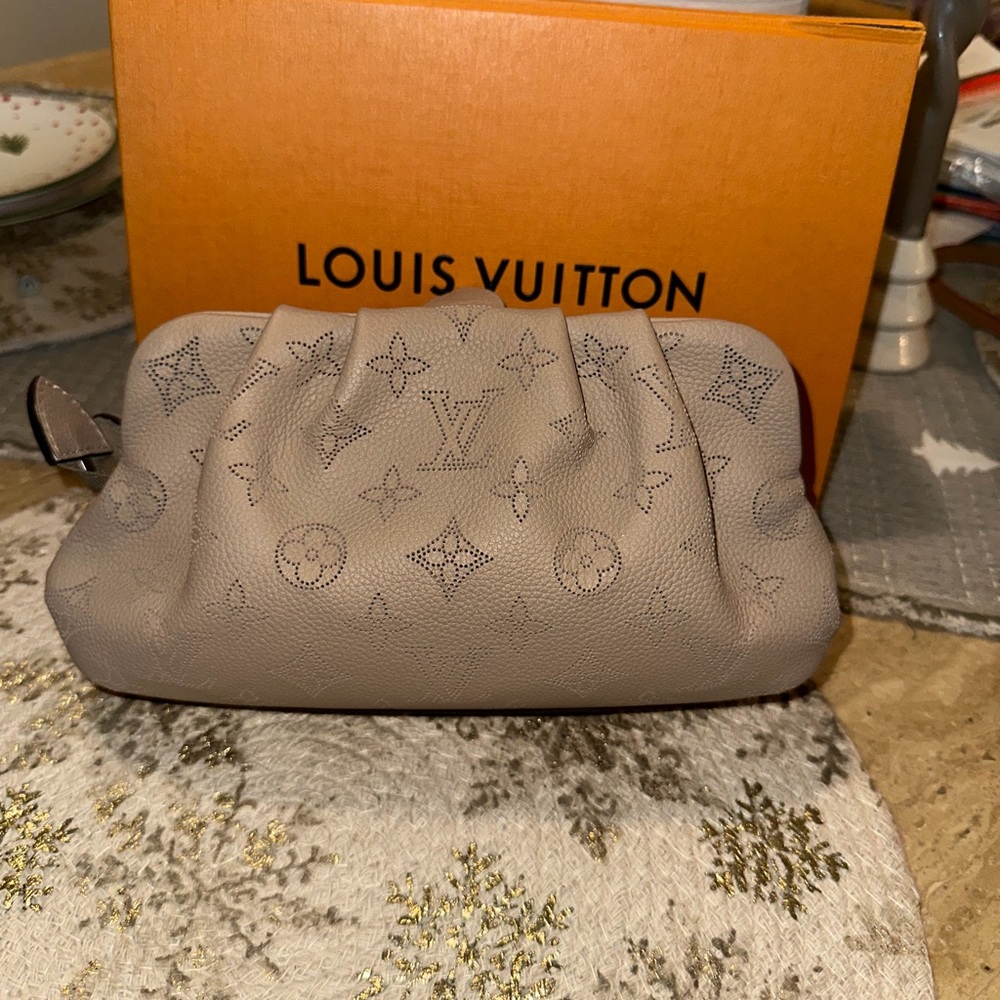Louis Vuitton Taupe Monogram Cosmetic Bag